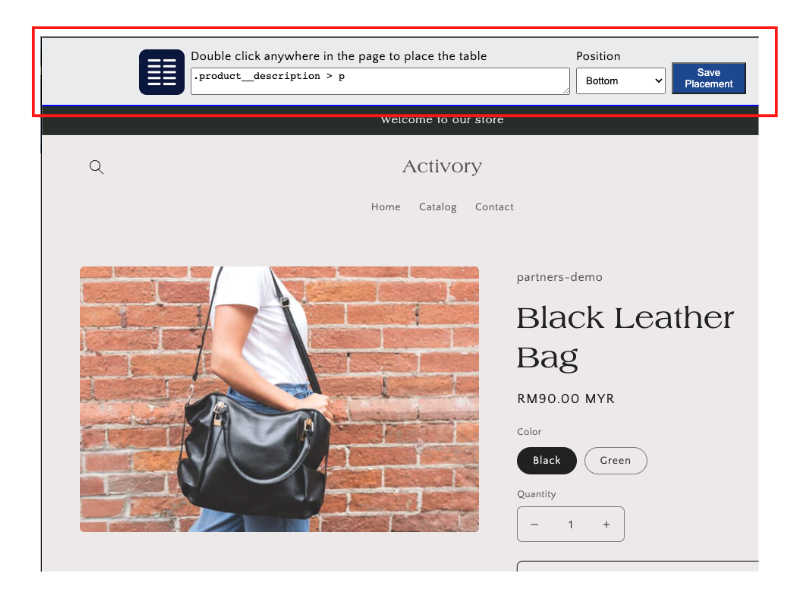 Location picker form